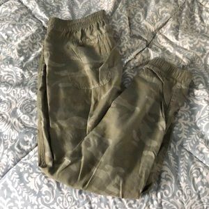 Camouflaged joggers